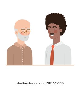father with son avatar character