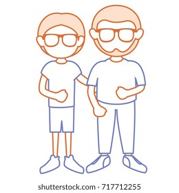 father with son avatars characters