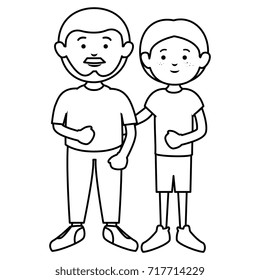 father with son avatars characters