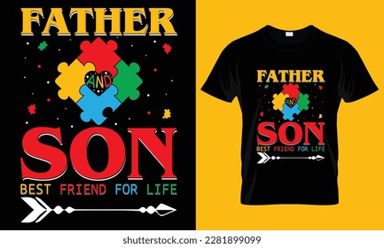 Father and son best friends for life t-shirt design, typography t-shirt design, father's day t-shirt design 