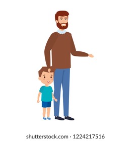 Father Son Characters Stock Vector (Royalty Free) 1224217516 | Shutterstock