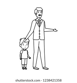 father with son characters