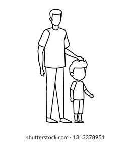father with son characters
