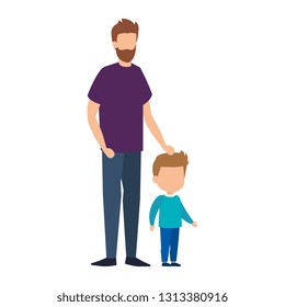 father with son characters