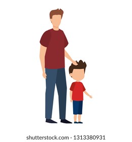 father with son characters