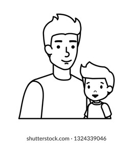 father with son characters