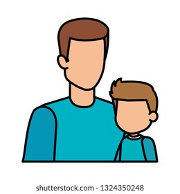 father with son characters