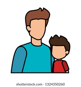 father with son characters