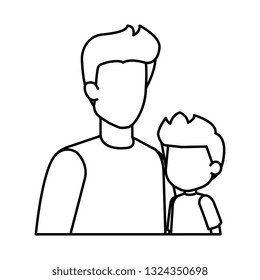 father with son characters