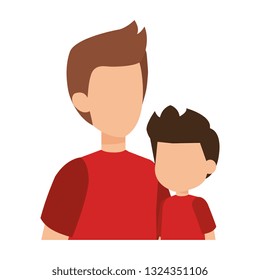 father with son characters