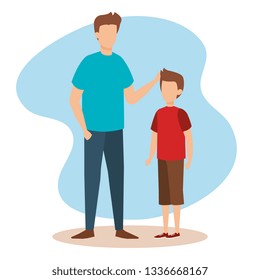 father with son characters