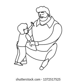 father with son characters