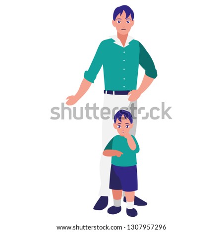 father with son characters
