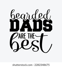 Father and Son Daughter Beards and Tattoos Father's Day Matching Shirts Set