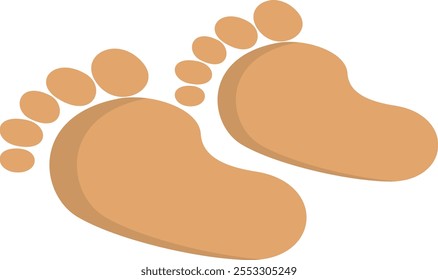 Father and Son Feet isometric Concept, Kids and Daddy Feet together Vector Icon, Happy Fathers Day Symbol, Dads Gift Elements Sign, Parents Day Stock illustration