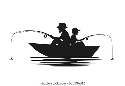 Free Free 339 Svg Man Fishing Boat Silhouette SVG PNG EPS DXF File