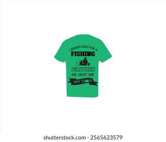 Father And Son Fishing T-shirt Design