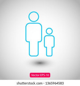 Father and son icon