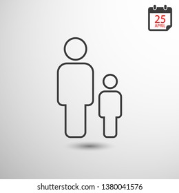 Father and son icon