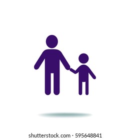 Father and son icon