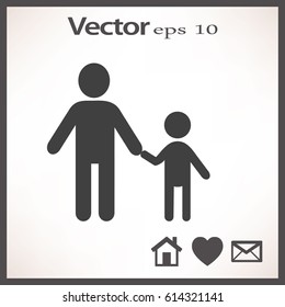 Father and son icon