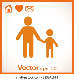 Father and son icon