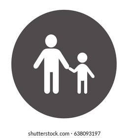 Icono de padre e hijo