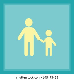 Icono de padre e hijo