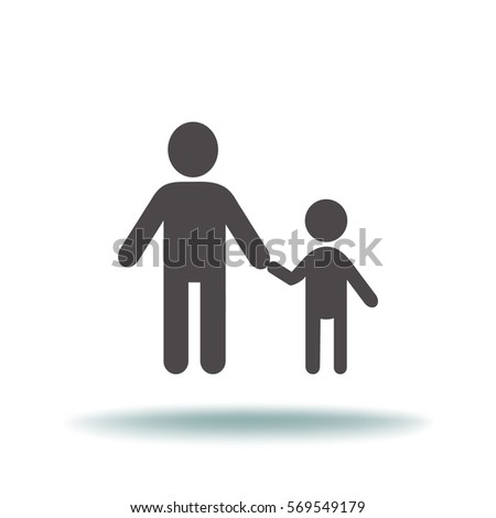 Father and son icon
