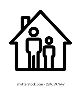 father and son icon or logo isolated sign symbol vector illustration - high quality black style vector icons
