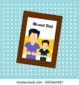 Father and Son Illustration