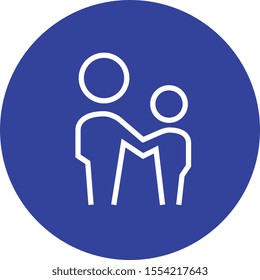 Father And Son Outline Icon