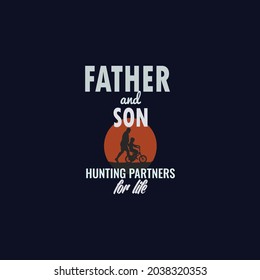 Father  Son T-Shirt Design Vector
