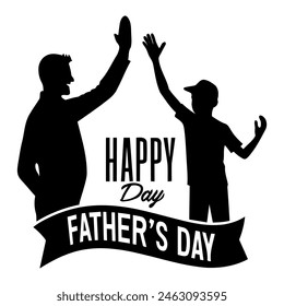 father and son Vectors art happy father's day