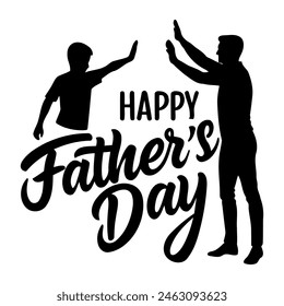 father and son Vectors art happy father's day
