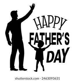father and son Vectors art happy father's day