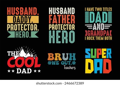 Father T Shirt Design Bundle