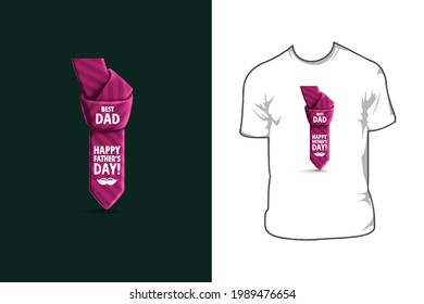 Father t shirt design for father day.