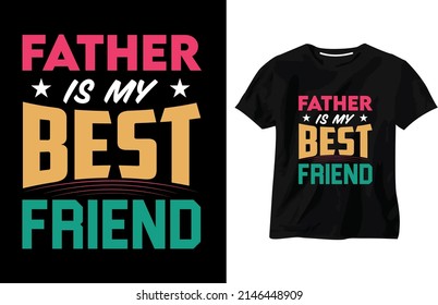 plantilla de vector de diseño de camiseta padre 
