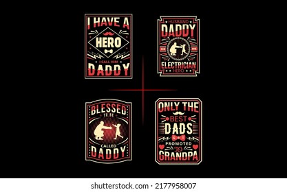 Father t shirt design vector template 