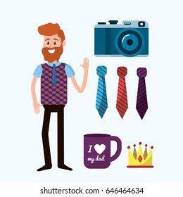 father with things that usually use