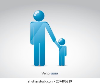Father took his son