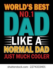A father t-shirt design could feature a variety of elements, such as a bold and simple graphic of the word Dad.