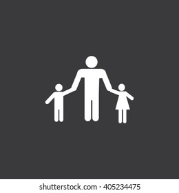 Father With Two Children