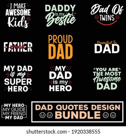 Father typography quote design for awesome dad for gift card, banner, vector, t-shirt, poster, print,