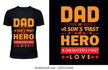 Father typography T shirt Design