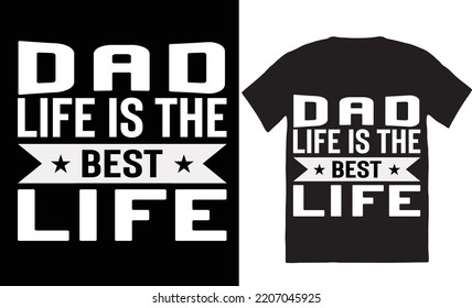 Father typography t-shirt design template