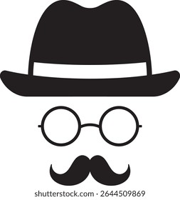 Pai, tio, cavalheiro, ícone, ilustração
