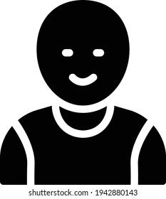 father vector glyph flat icon