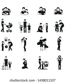 
Fatherhood Icon vector symbol icon